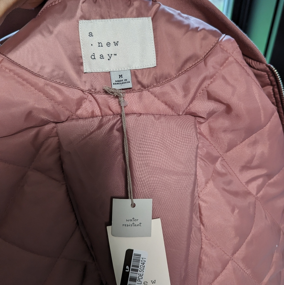 Women's Bomber jacket by A New Day Size M Rose Pink color NWT - Picture 6 of 9